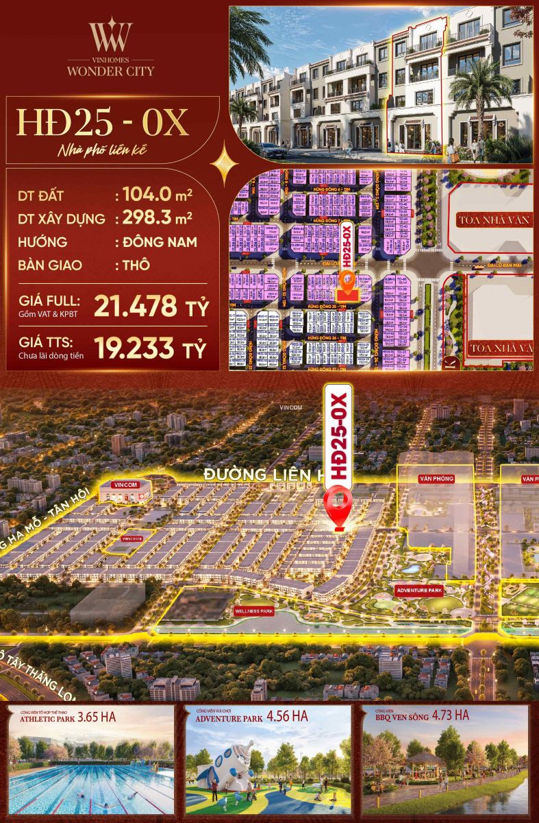 liền kề vinhomes wonder city