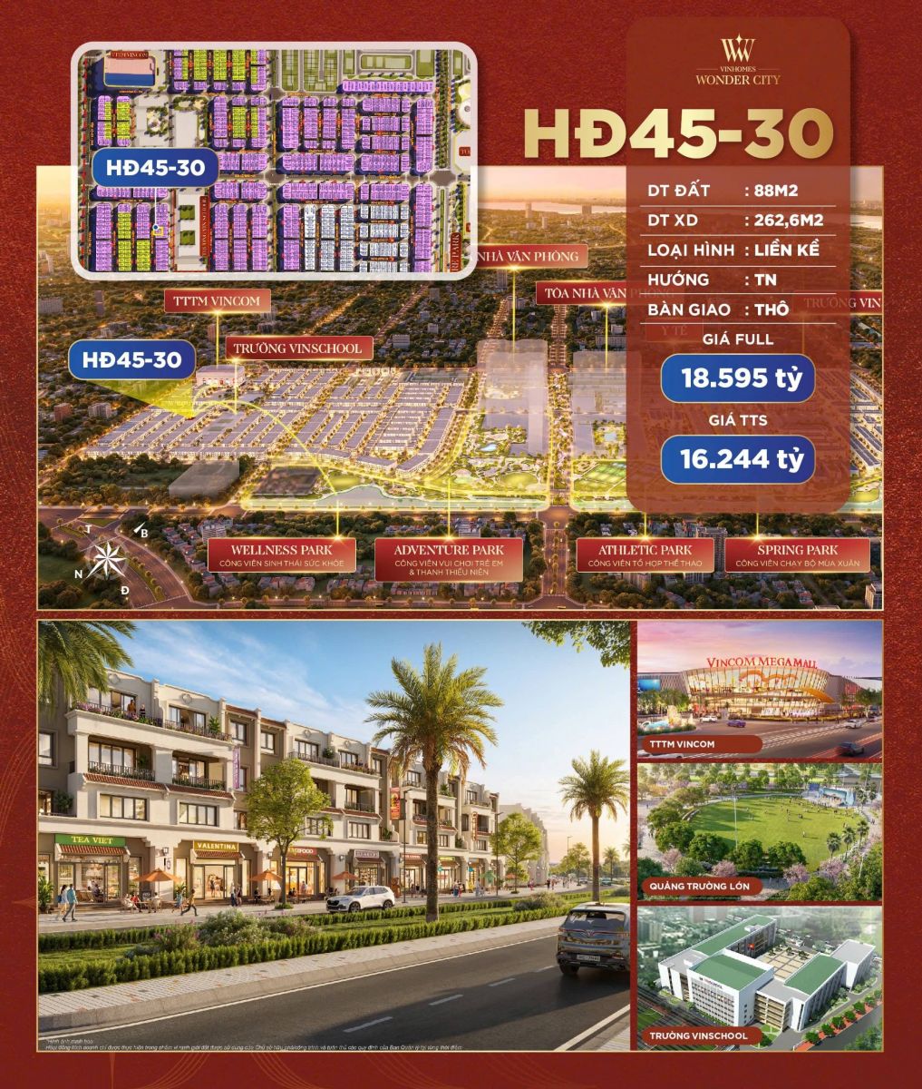 liền kề 88m Hừng Đông Vin Đan Phượng
