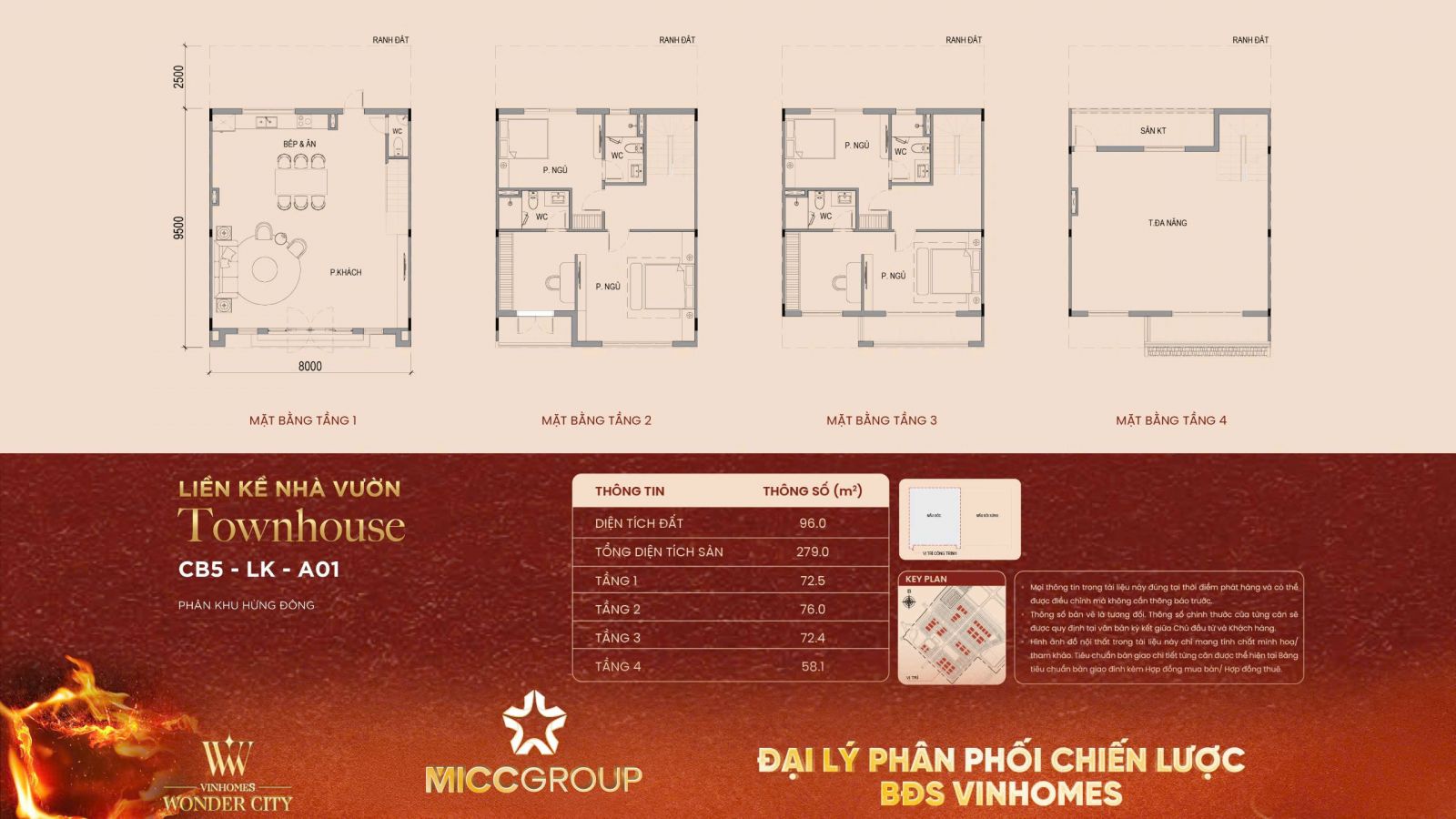 thiết kế mặt bằng liền kề Hừng Đông Vinhomes Đan Phượng