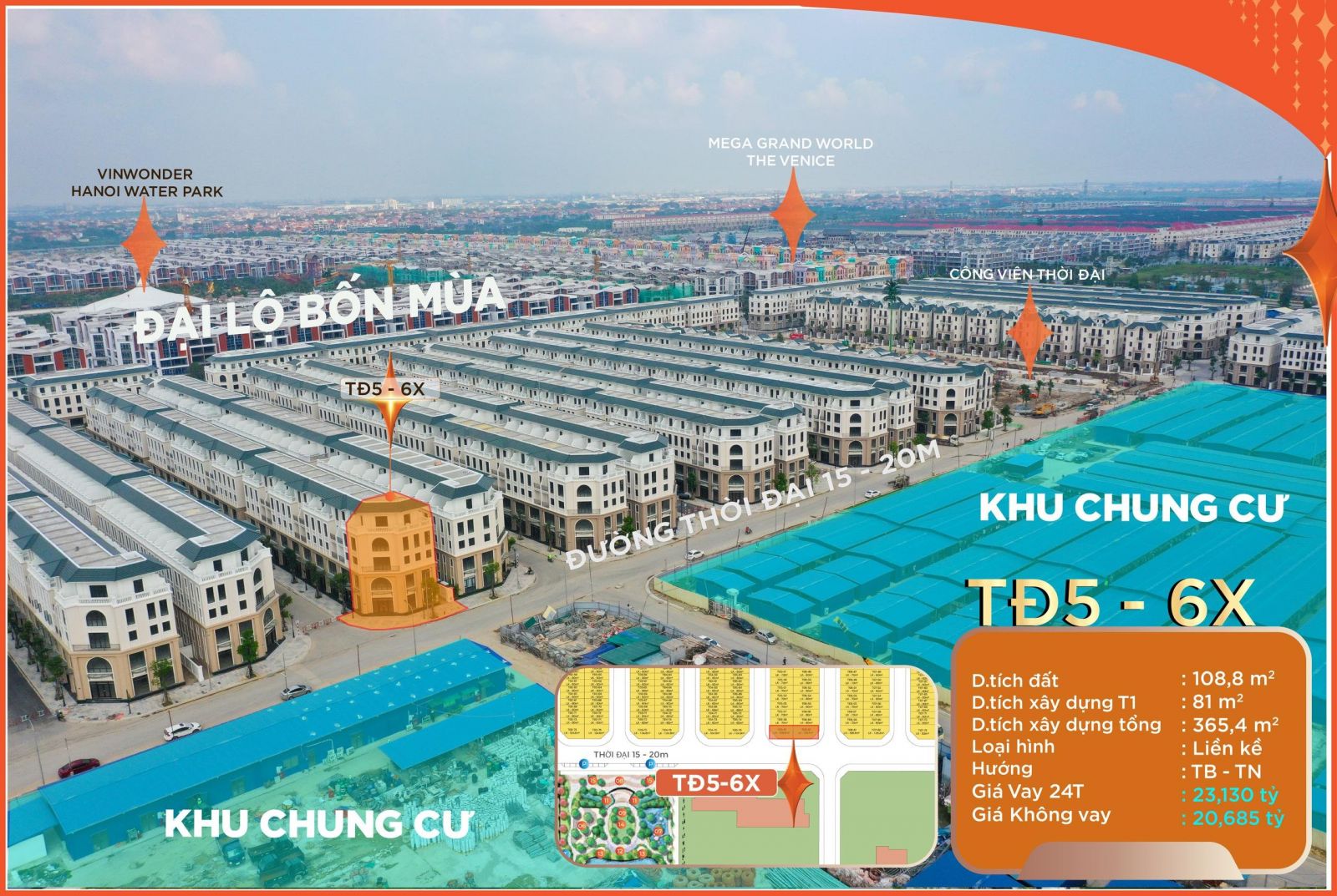 Shophouse Góc Thời Đại Vinhomes ocean park 3
