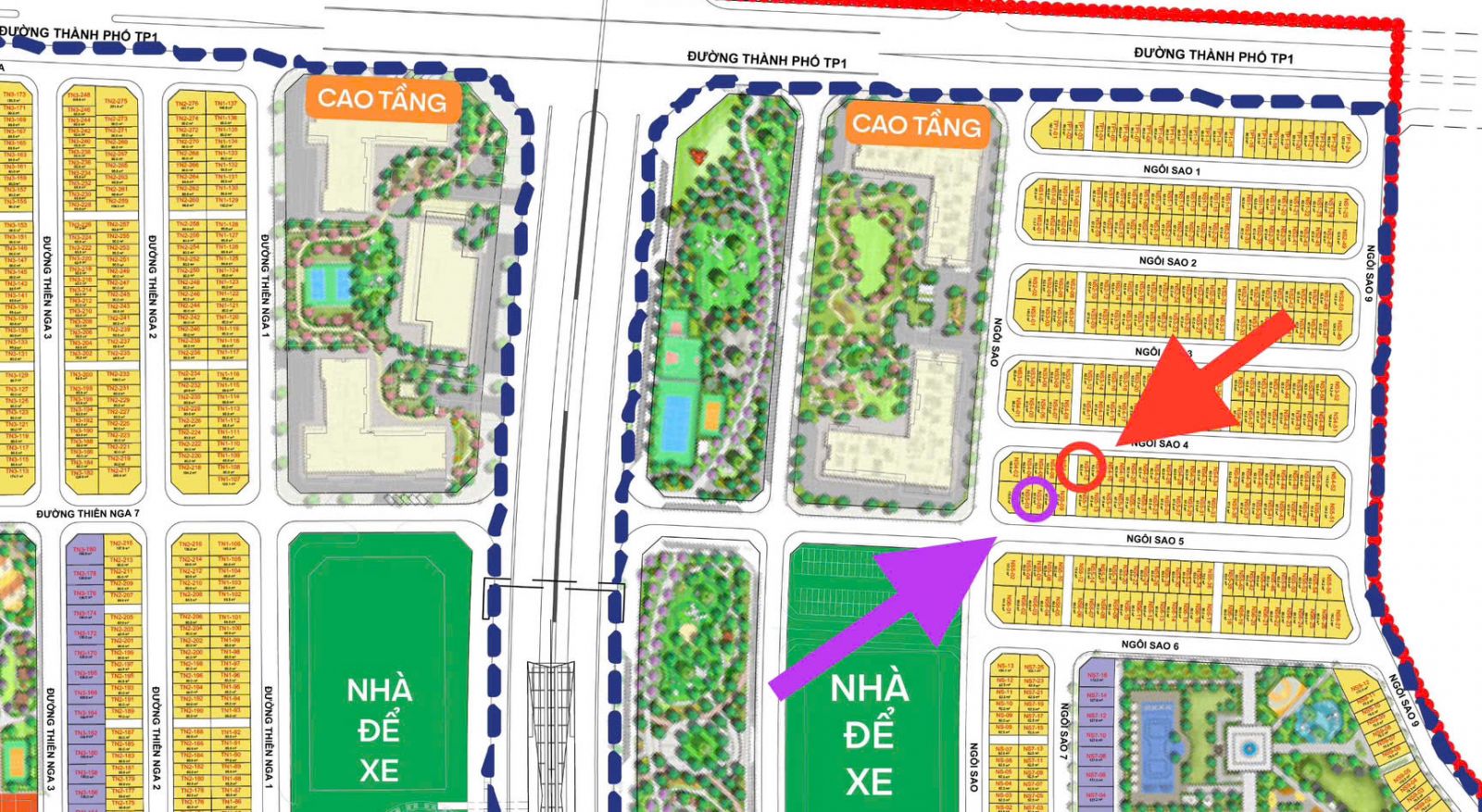 Shophouse Ngôi Sao đối diện chung cư Vinhomes Cổ Loa