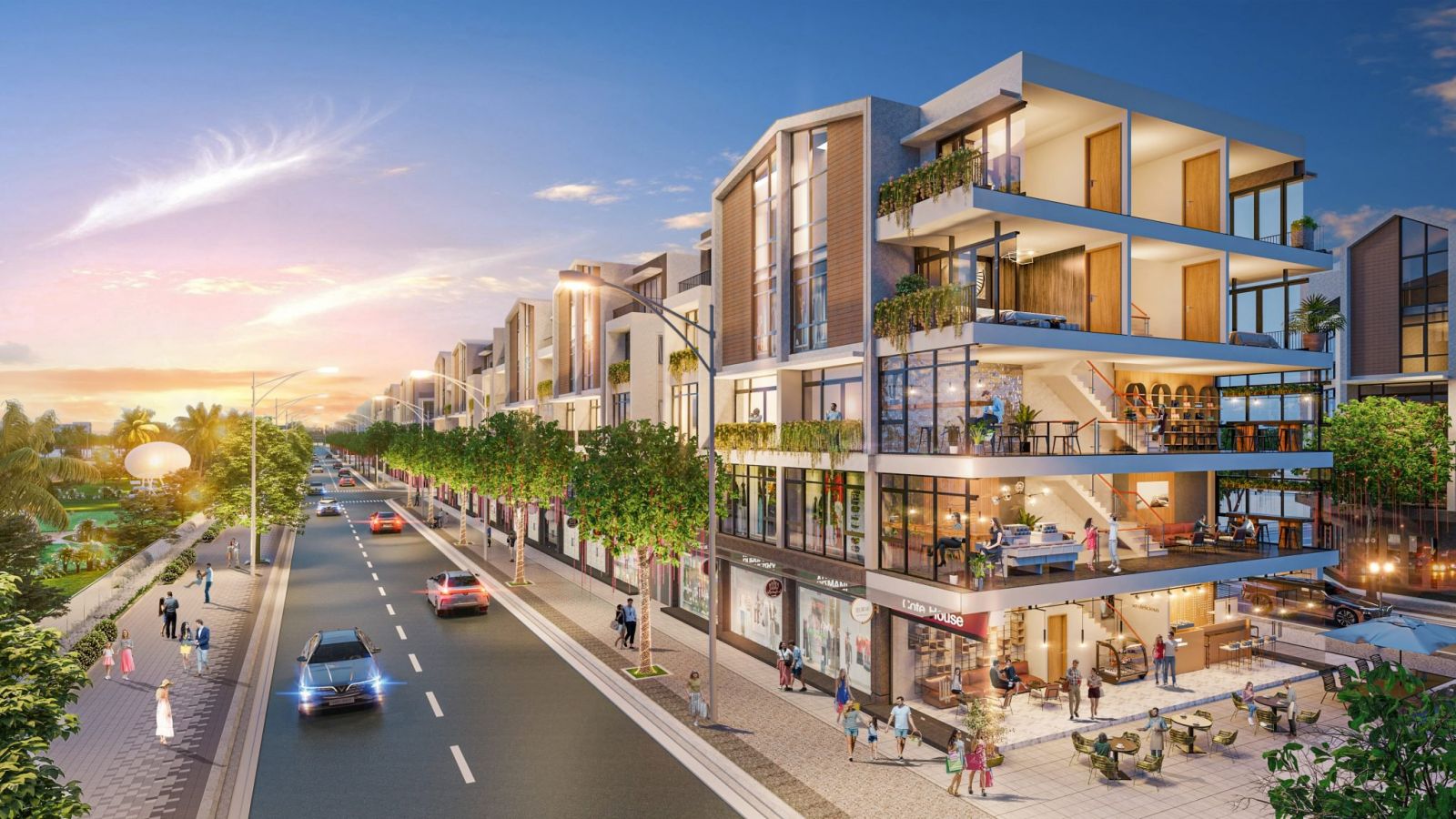 Shophouse phân khu Vịnh Thiên Đường Vinhomes Ocean Park 3