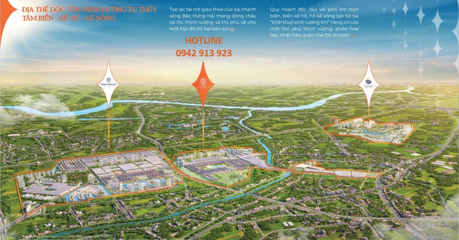 Vị trí Vinhomes Ocean Park 3 (Vin Đại An)