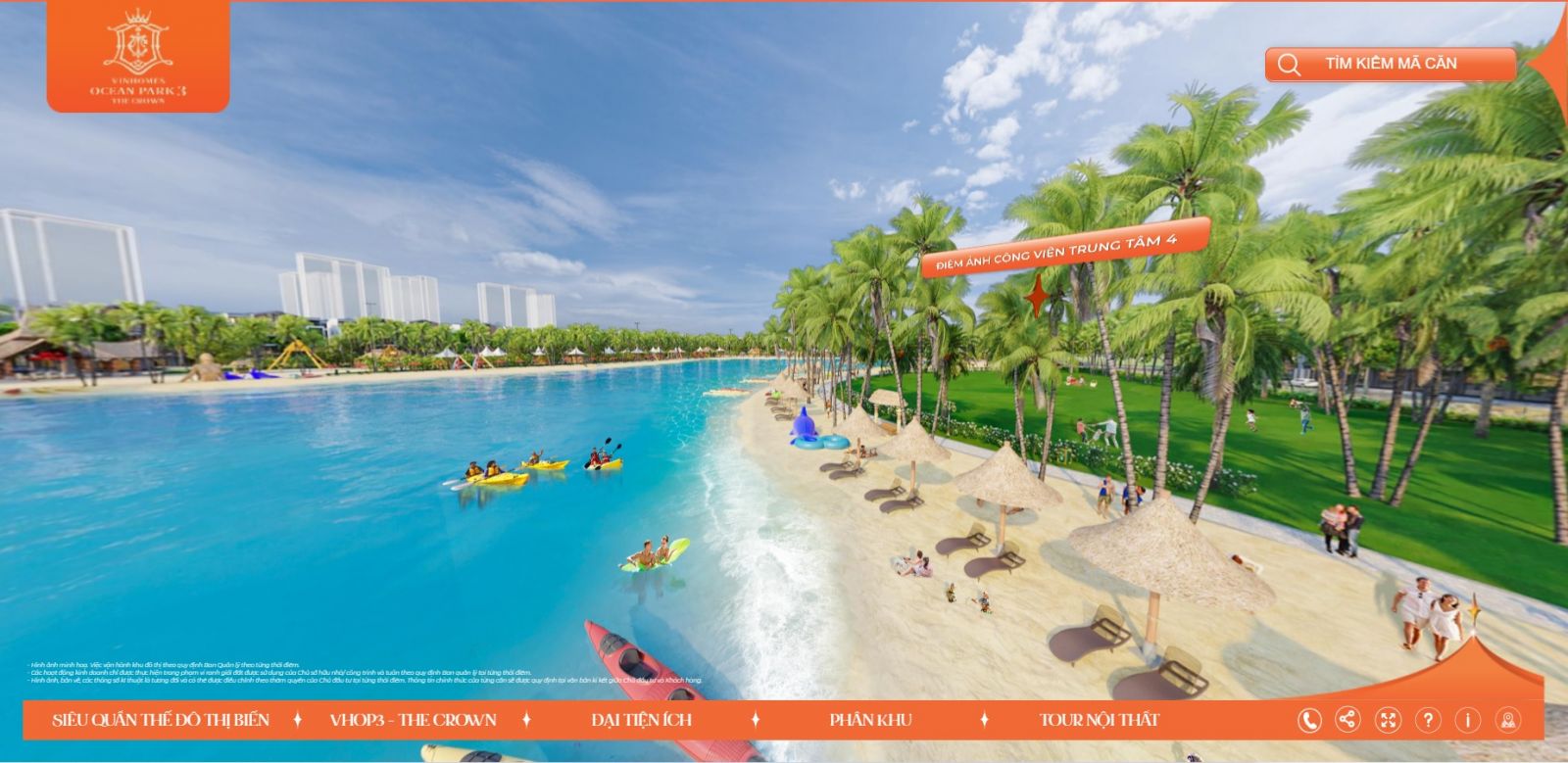 Biển hồ Vịnh Thiên Đường Vinhomes Ocean Park 3