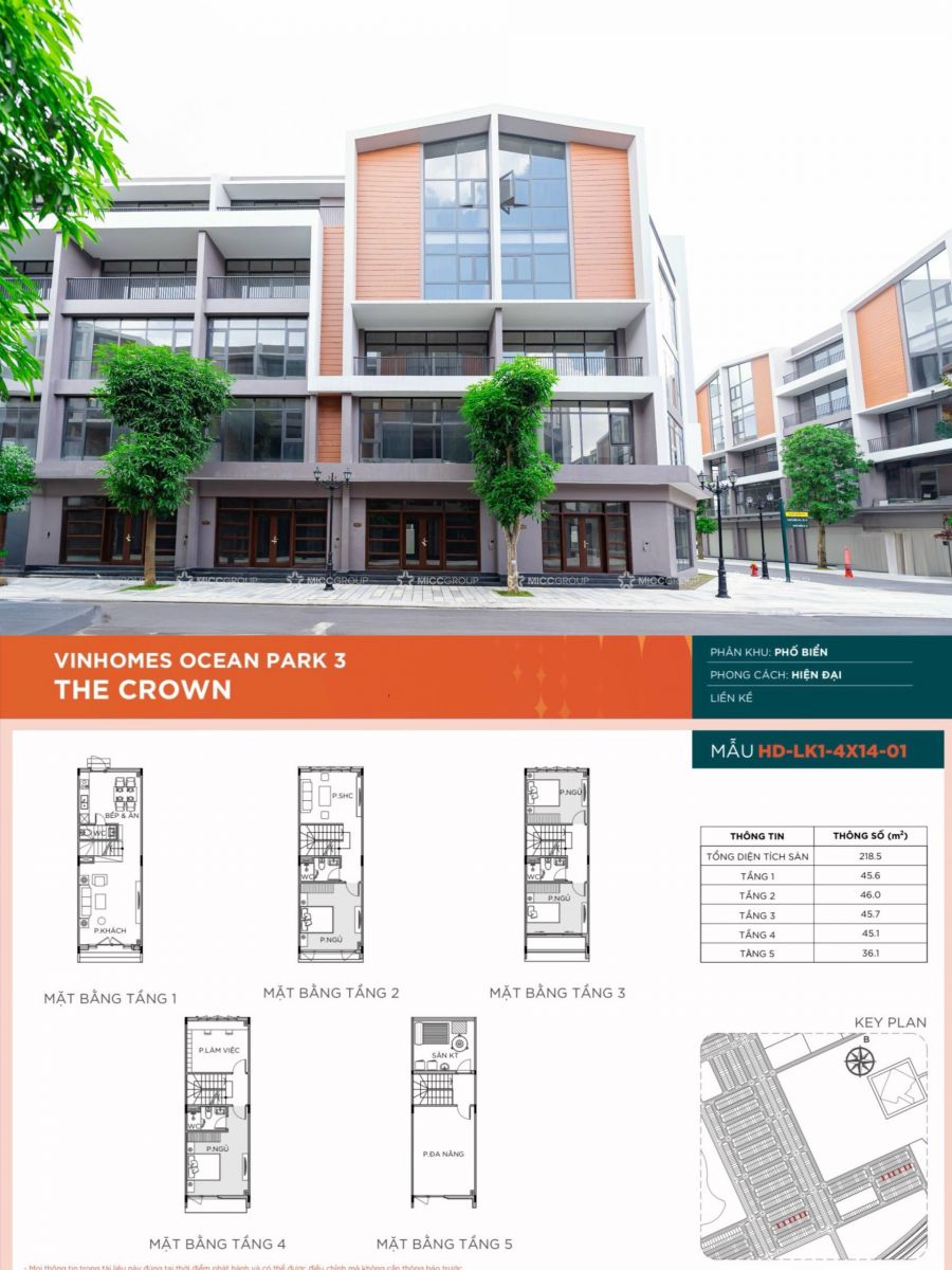 thiết kế liền kề vinhomes ocean park 3 loại 56m2
