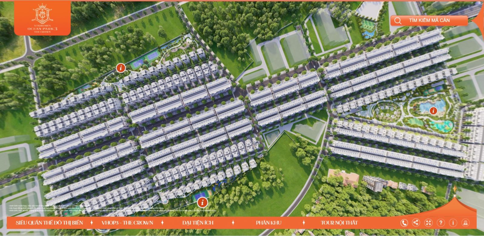 Vị trí biệt thự Hải Đăng Vinhomes Ocean Park 3