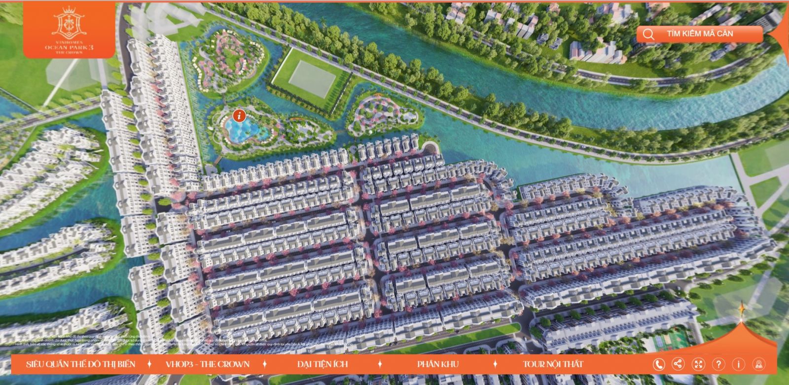 Vị trí biệt thự Vịnh Xanh Vinhomes Ocean Park 3