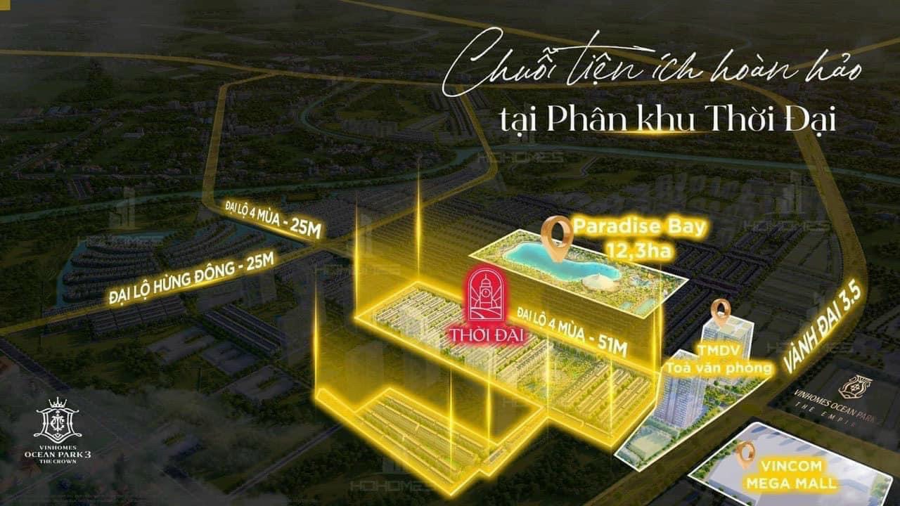 Vị trí biệt thự Thời Đại Vinhomes Ocean Park 3