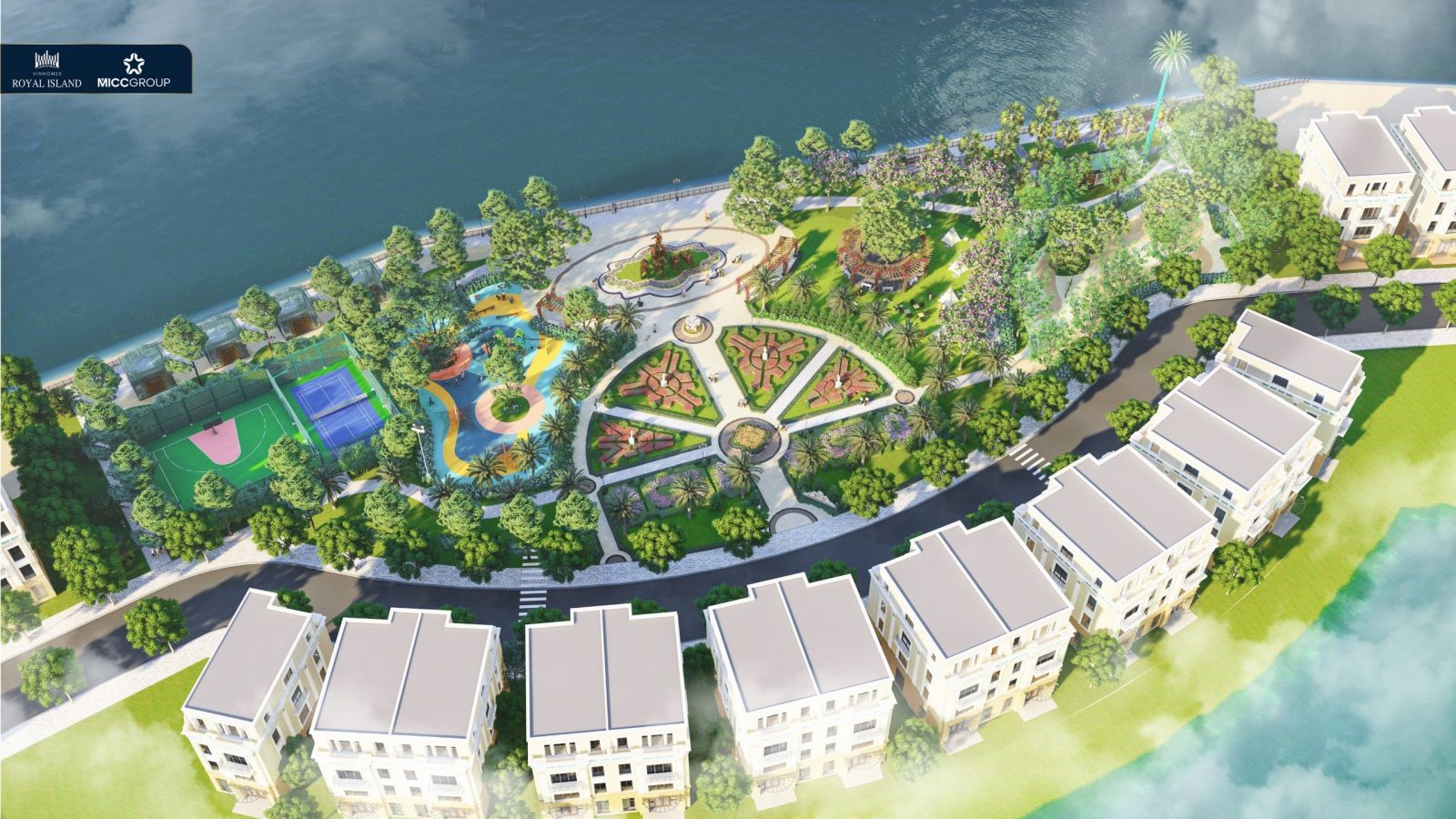 tiện ích ven sông phân khu Hoàng Gia Vinhomes Vũ Yên