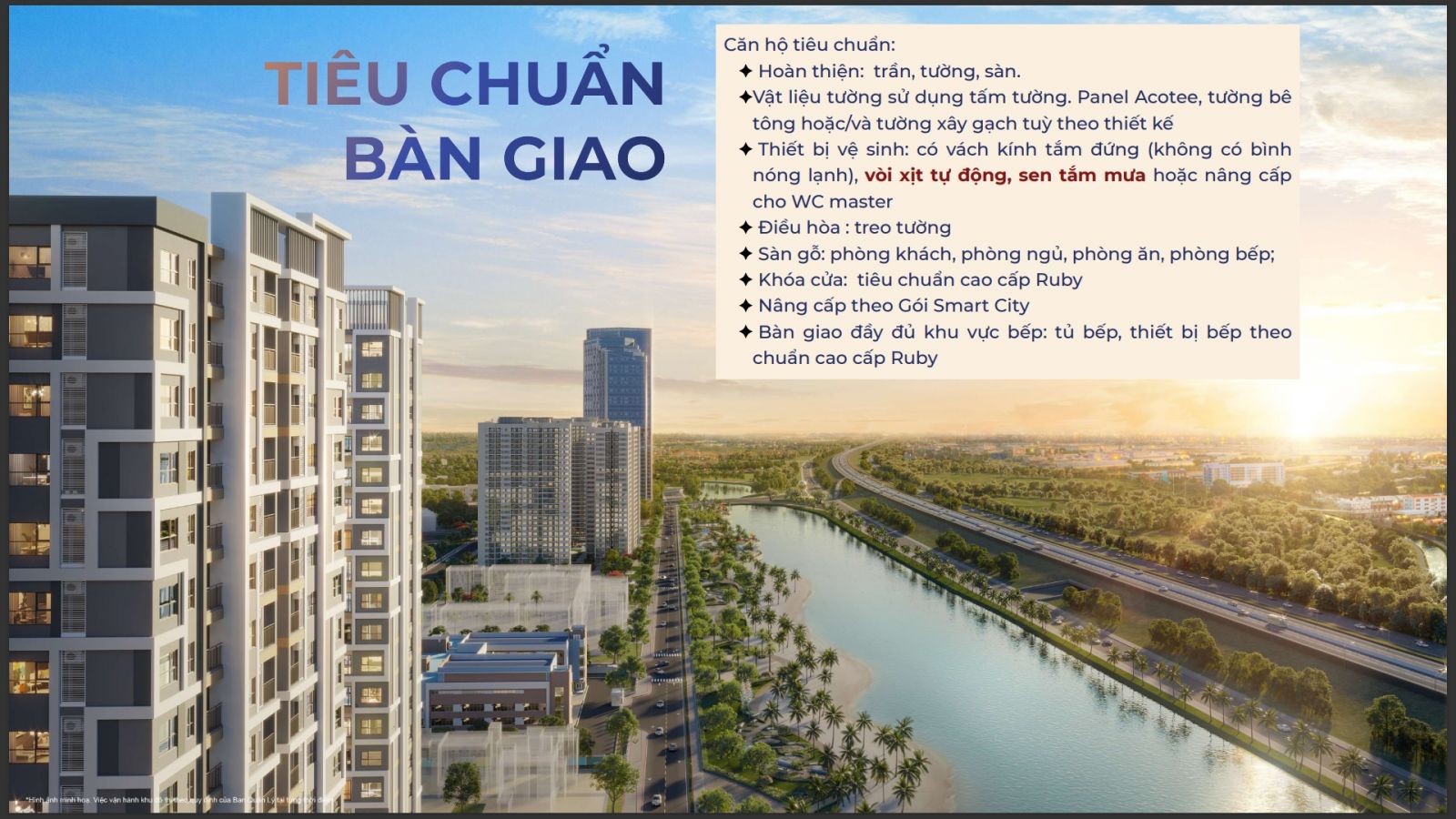 tiêu chuẩn bàn giao căn hộ Zurich 01 vinhomes ocean park