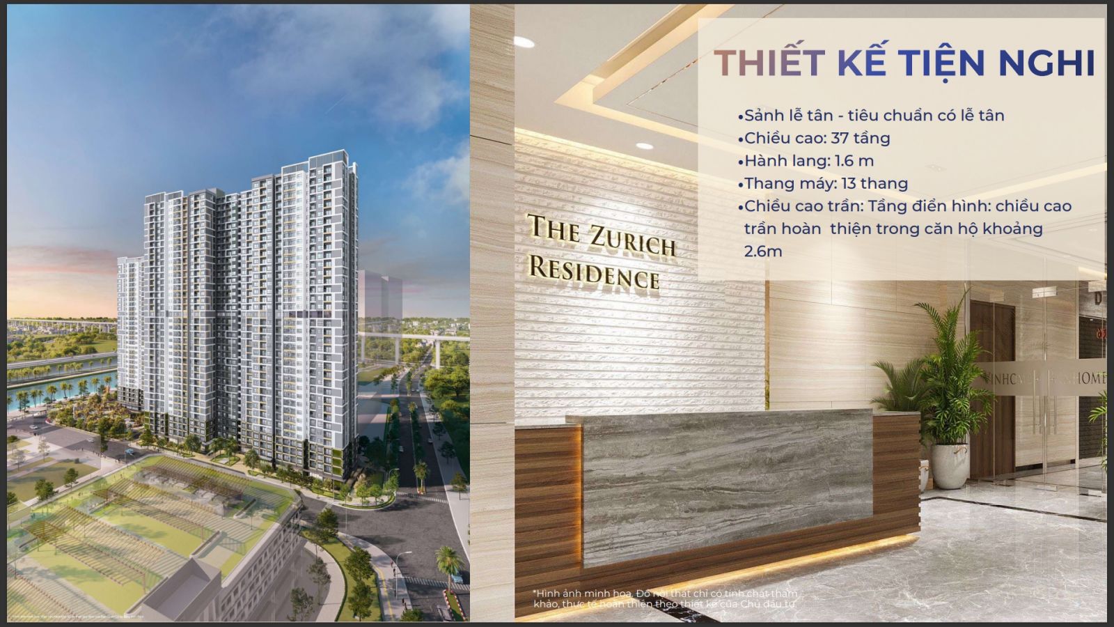 tiện ích căn hộ chung cư The Zurich 