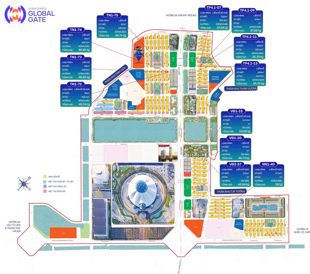 chuyển nhượng liền kề Vinhomes Cổ Loa