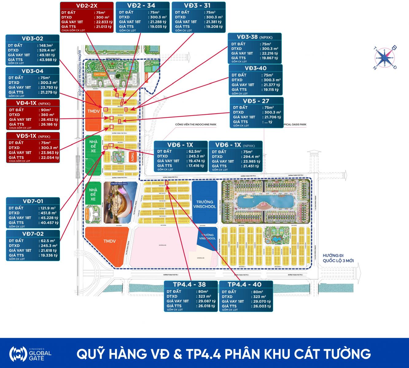 quỹ hàng vinhomes global Gate