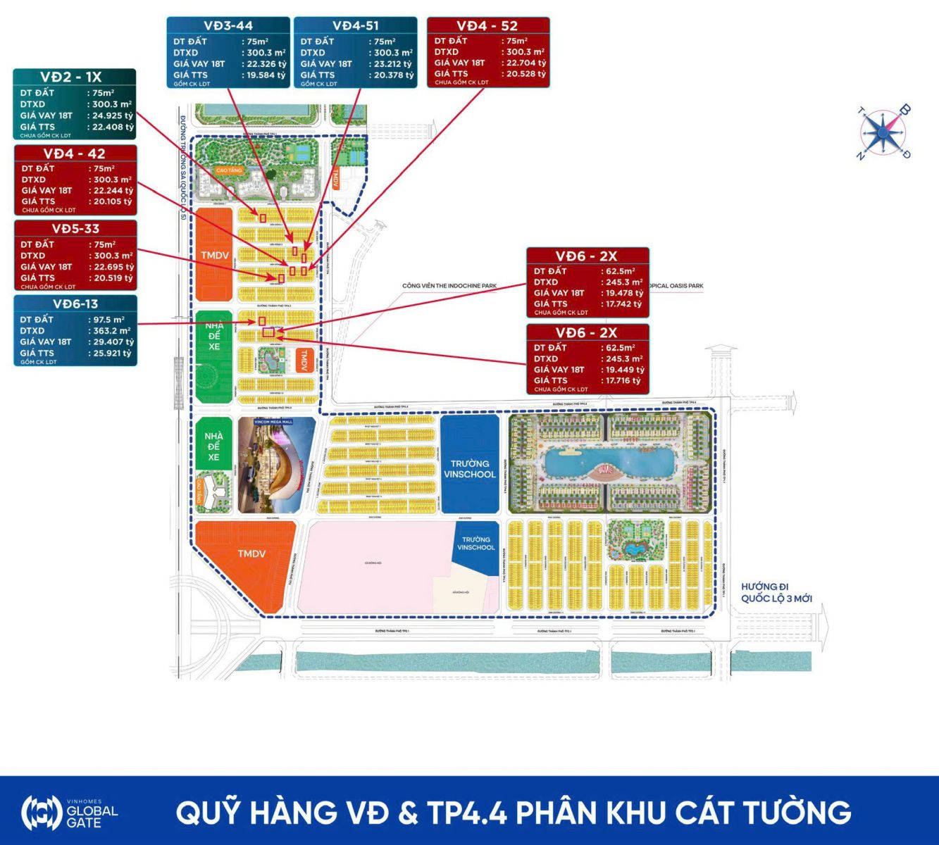 chuyển nhượng phân khu cát tường Vinhomes Global Gate